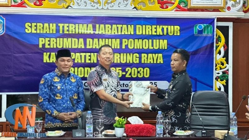 Kelong Resmi Jabat Direktur Perumda Danum Pomolum Murung Raya Periode 2025–2030